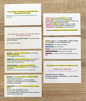 FLASHCARDS GRAMMAIRE - Mes fiches CRPE